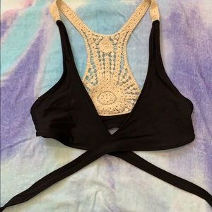 L*Space wrap bikini top size S